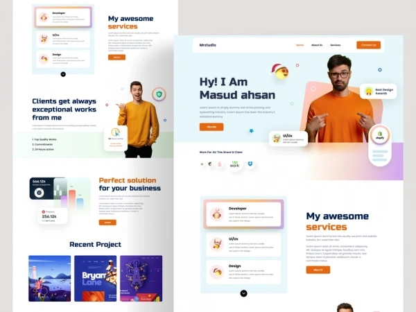  Freelancer - Personal - Portfolio - 600x450