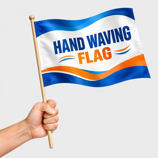  Hand Waving Flag