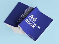 Image of A6 Perfect Bound Books with cover