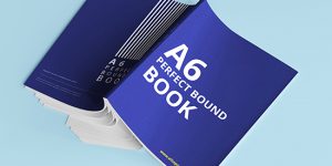 Image of A6 Perfect Bound Books with cover