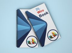 Image of DL Wiro Bound Booklets, measuring 99 x 210 mm with cover.