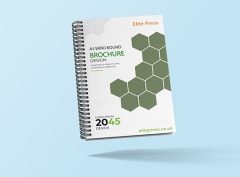 Image of A5 Wiro brochures are a compact and efficient option for presenting information in a professional and organized manner