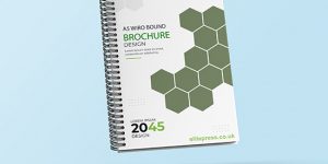 Image of A5 Wiro brochures are a compact and efficient option for presenting information in a professional and organized manner