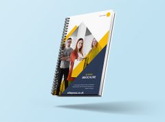 Image of A6 Wiro brochures with cover