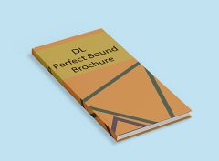 Image of The DL Perfect Bound Brochure is an elegant and professional print format