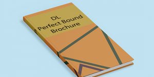 Image of The DL Perfect Bound Brochure is an elegant and professional print format