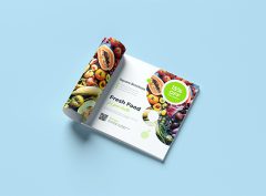 Image of Square Perfect Bound Brochures 210x210mm is a premium and highly sophisticated brochure format