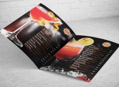 Image of waterproof menus are incredibly easy to clean and sanitize