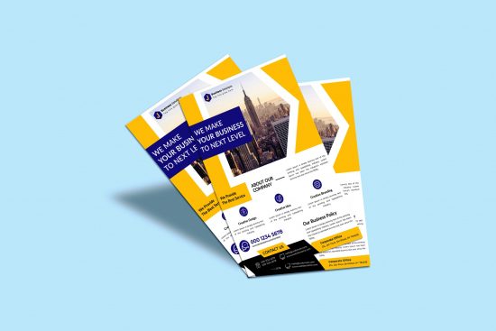 Image of A4 leaflets one of the most common paper sizes, measuring 210mm x 297mm (8.3 inches by 11.7 inches)