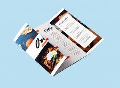 Image of menus printing service in london