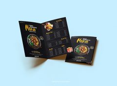 Image of cheap menu printing service.