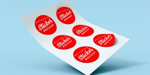 custom shape stickers printing